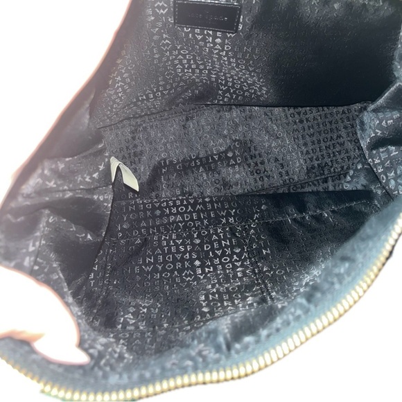 HP 🎉Kate Spade Blue Black Color Block Nylon Serena Top Handle Handbag Hobo Purse - Picture 11 of 16